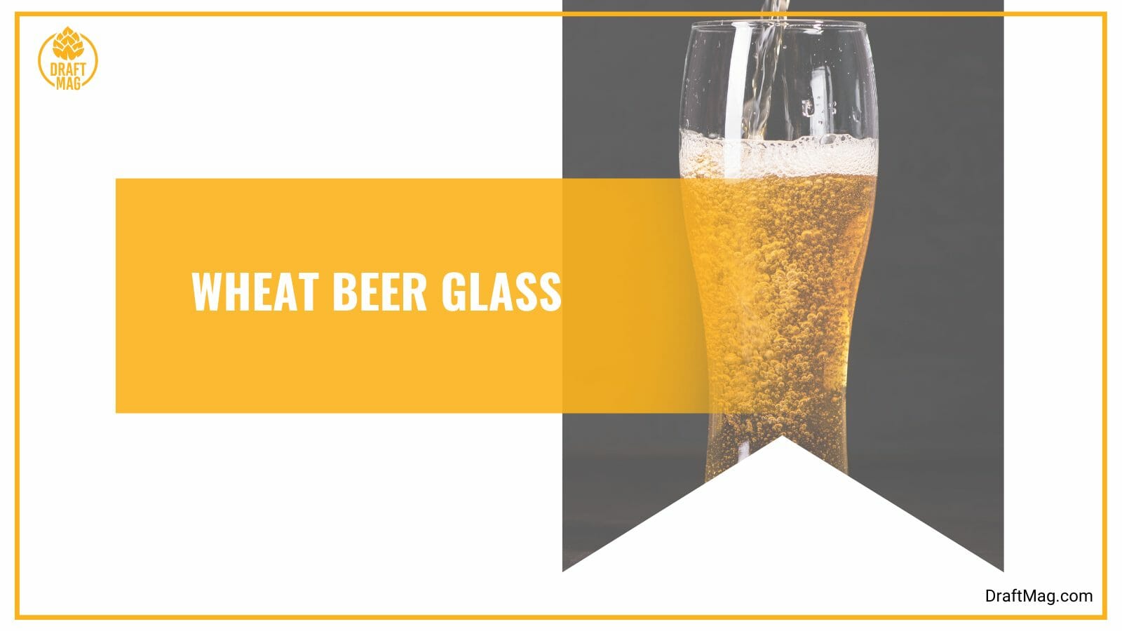 Wheat beer glass