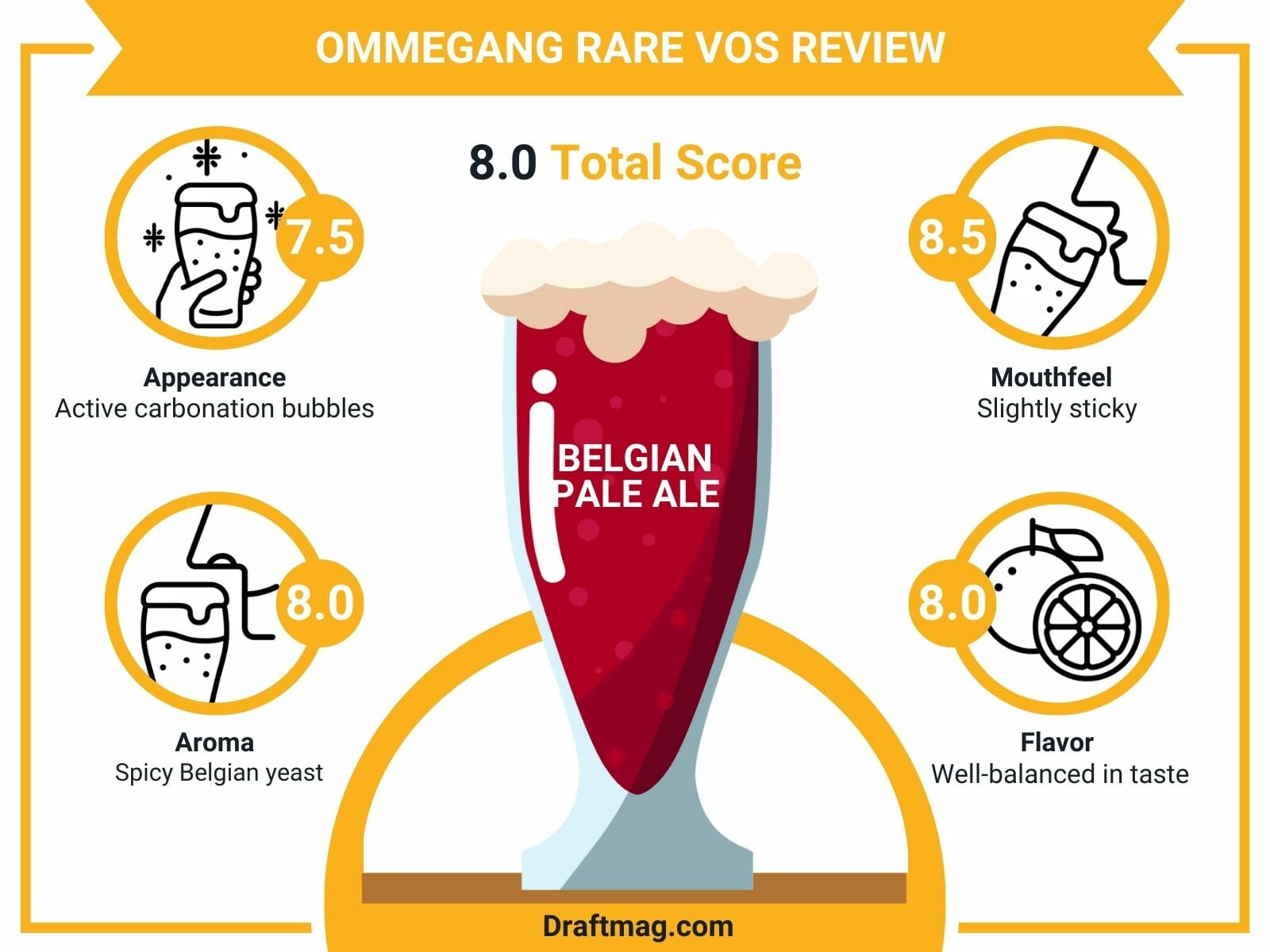 Ommegang Rare Vos Review Infographic