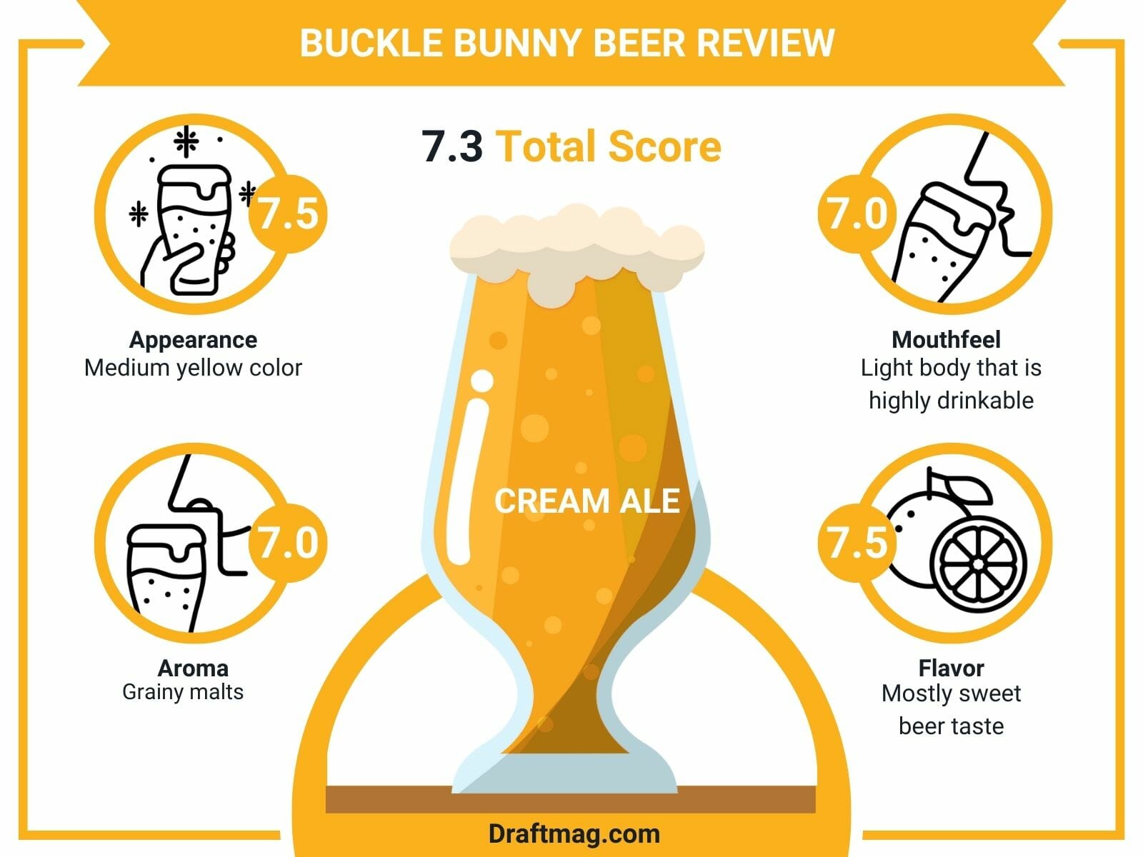Buckle Bunny Beer Review Infographic