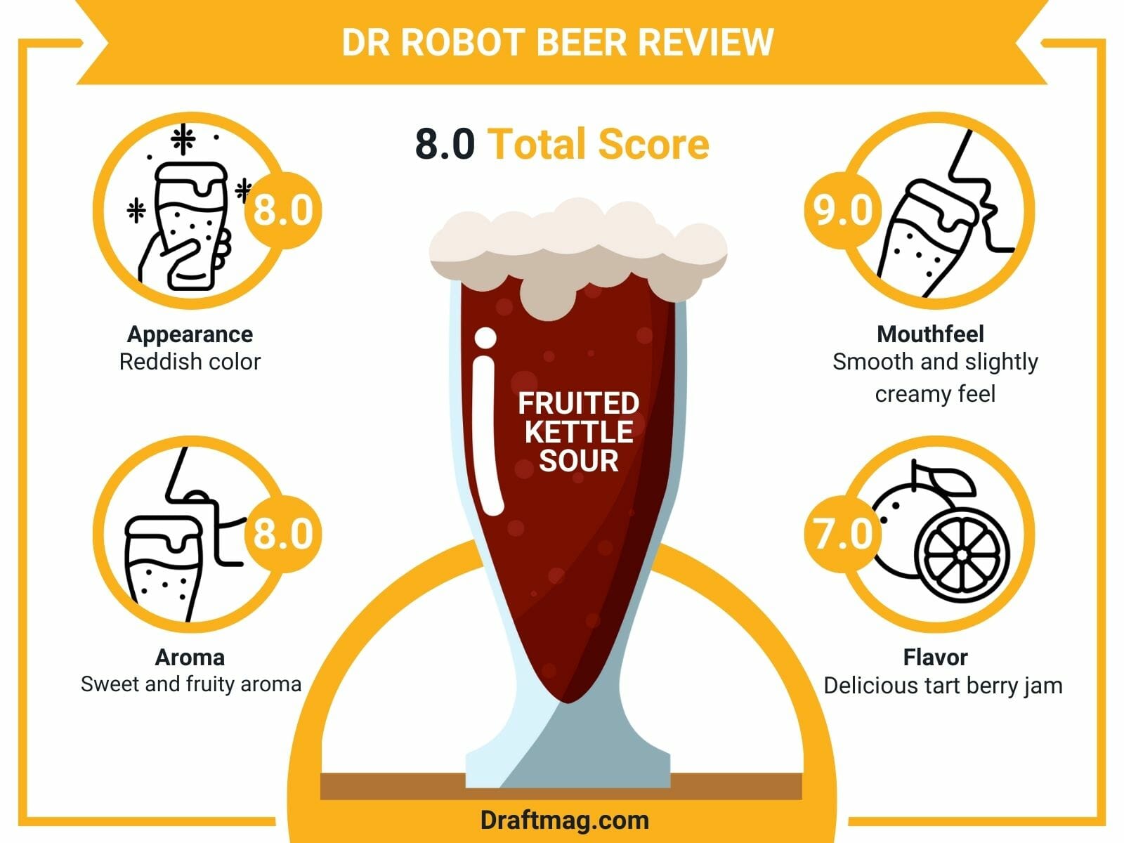 Dr Robot Beer Review Infographic