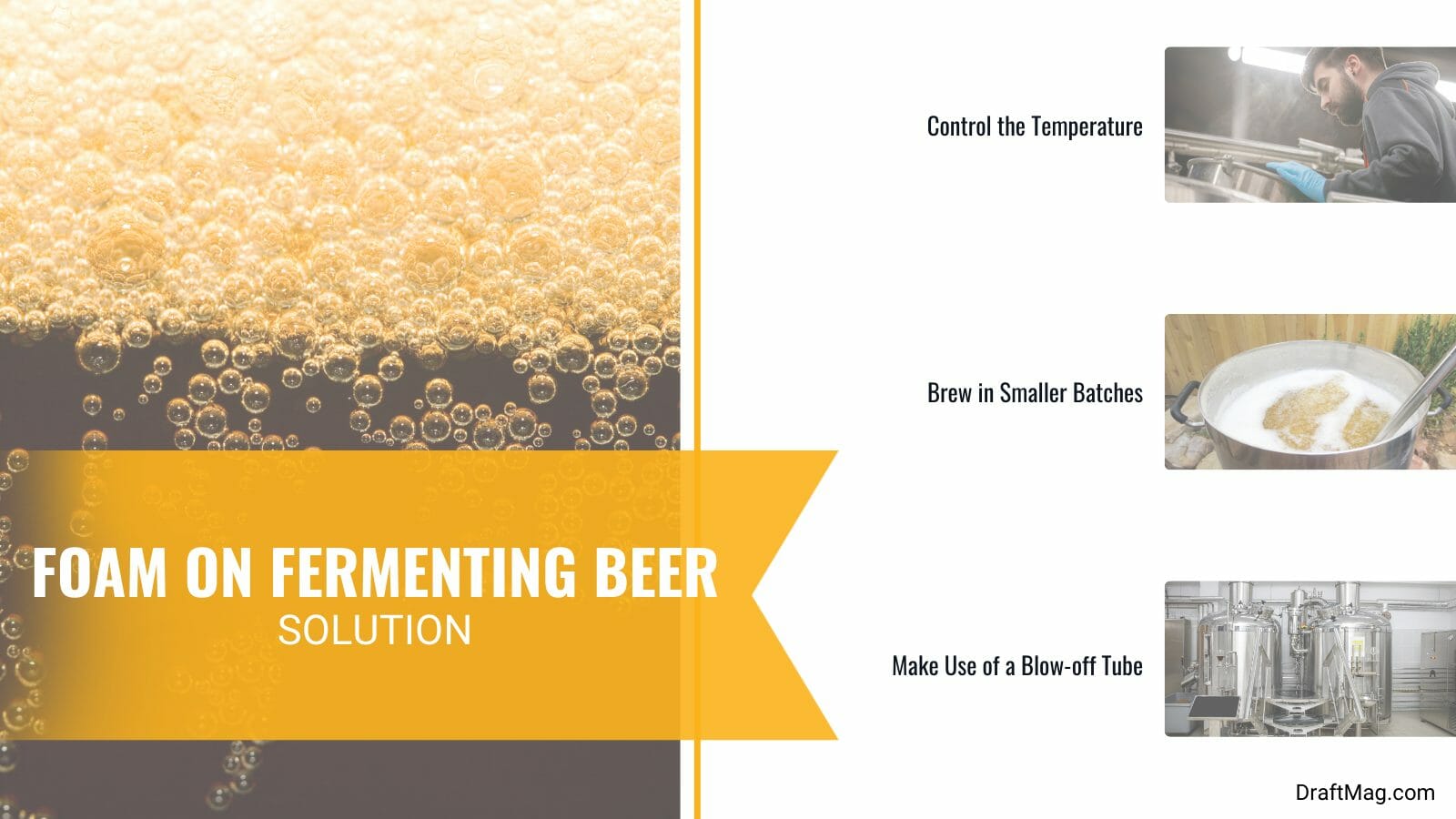 Solutions of Foam on Fermenting Beer