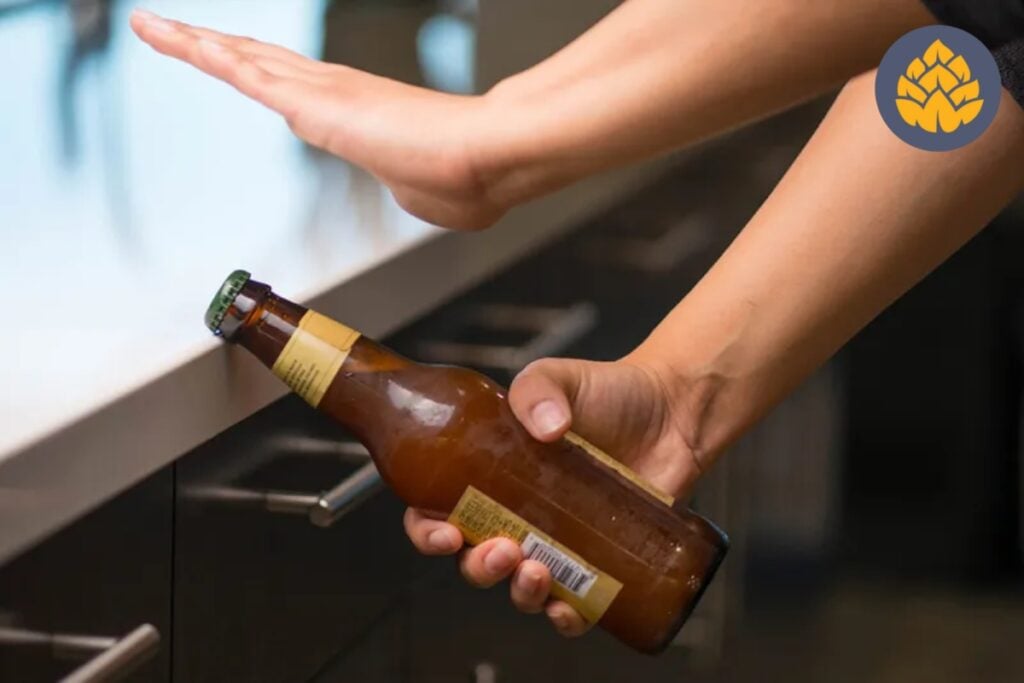 how to open beer bottle - table